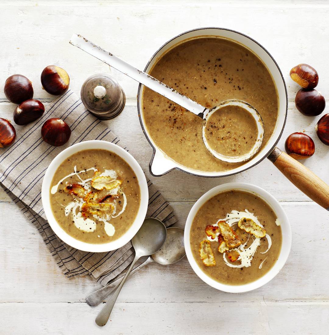Chestnut & mushroom soup Chestnut & mushroom soup