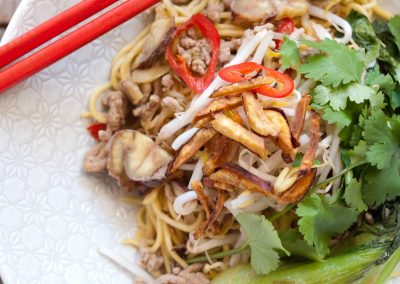 Chestnut and Pork Noodles