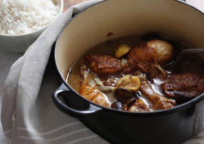 Hearty Chicken with Chestnuts and Mushrooms