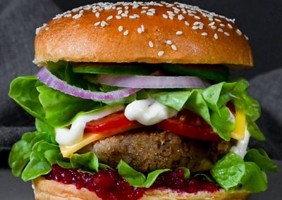 Plant-Based Chestnut Burger