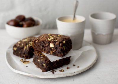 Gluten-free chestnut brownies